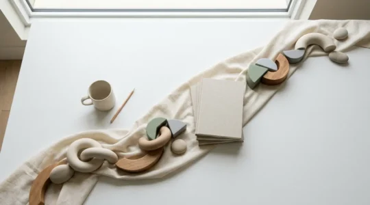 Vue d'ensemble d'une expérience d'achat fluide et sans interruption avec éléments minimalistes suggérant le flow digital