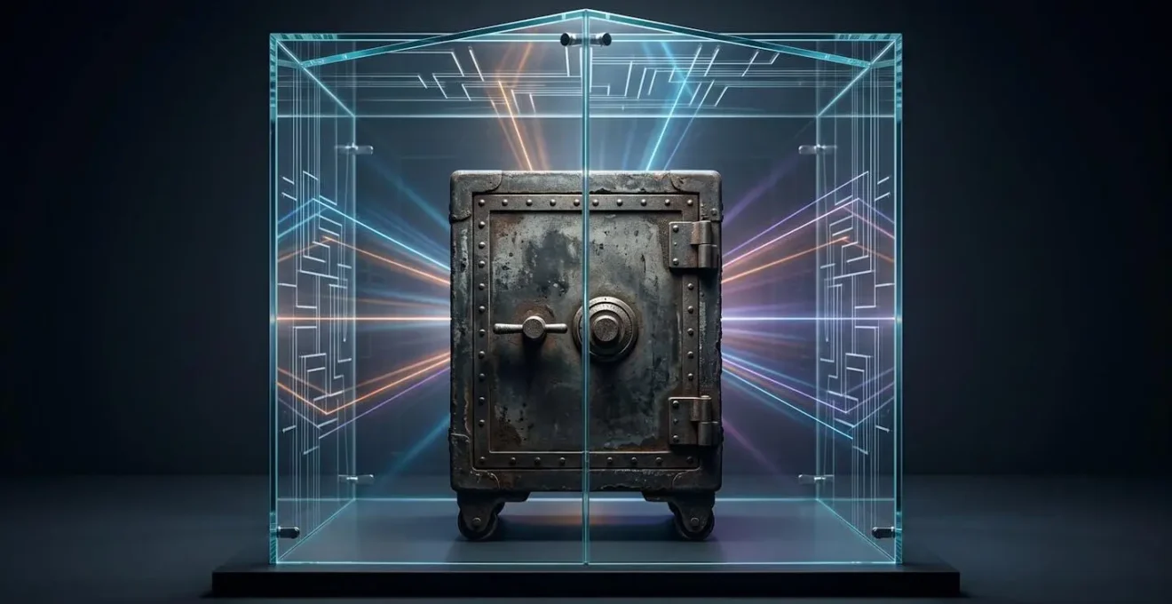 Architecture technique montrant la protection d'un système legacy par une couche API wrapper