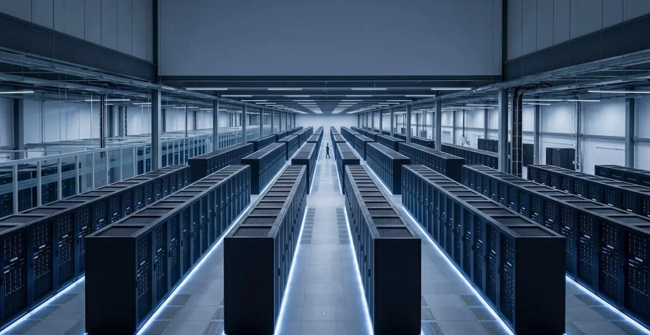 Vue abstraite d'une architecture système modulaire avec interconnexions