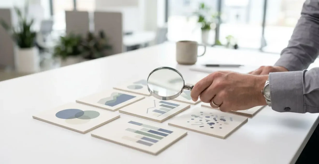 Dashboard minimaliste présentant cinq indicateurs clés avec visualisation claire